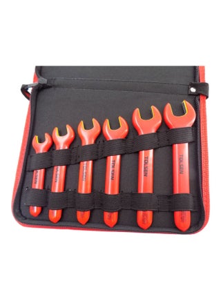 6-Piece Insulated Open End Spanner Set Red - v1640250471/N52229662A_1