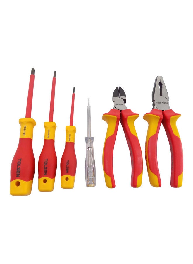 TOLSEN 6-Piece Insulated Hand Tools Set Red  - Image 2