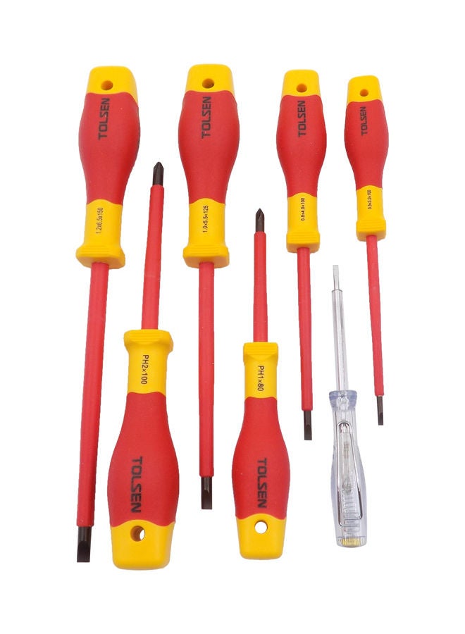 7-Piece Insulated Screwdriver Set Red - v1640250472/N52229665A_1