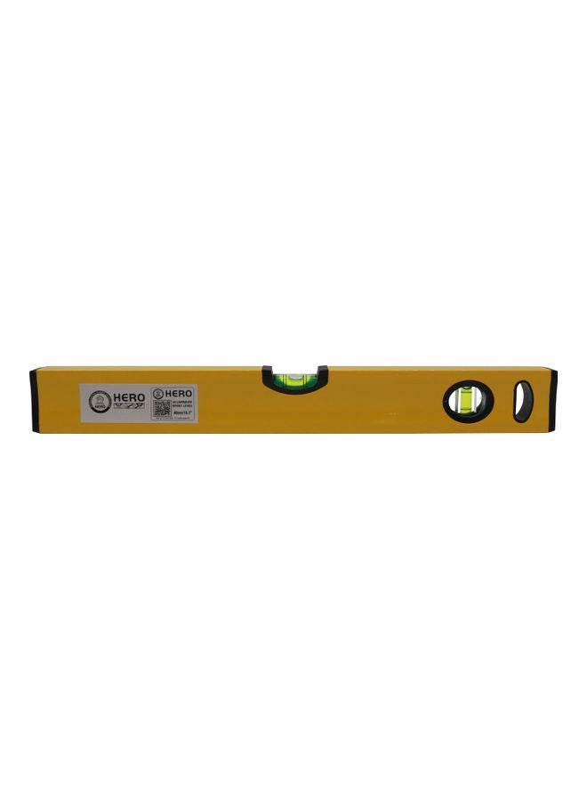 Hero Aluminium Spirit Level Yellow 