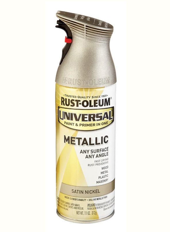 Universal Metallic Paint And Primer In One Satin Nickel