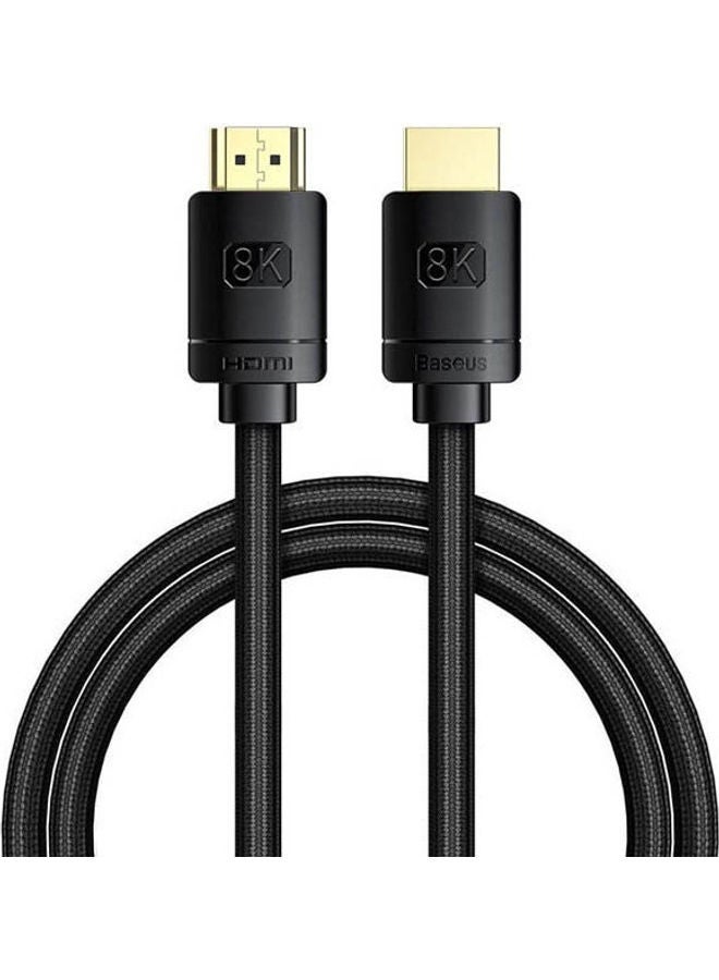 بيسوس High Definition Series HDMI 2.1 Cable, 8K 60Hz, 3D, HDR, 48Gbps Black - Image 1