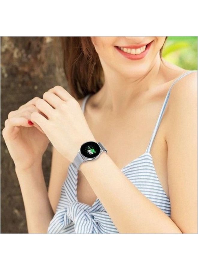 Stainless Steel Milanese Loop Mesh Replacement Band For Samsung Galaxy Watch 4/4 Classic/3/Active/Active 2 Silver