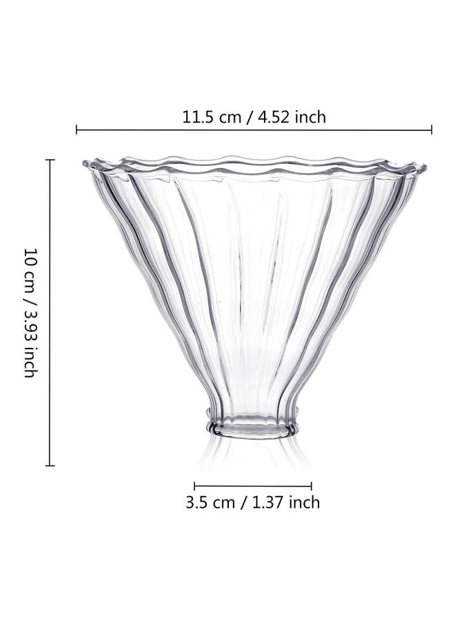 لتقطير القهوة الزجاجي V60 بقاعدة خشبية - مقاس 02 - Image 5