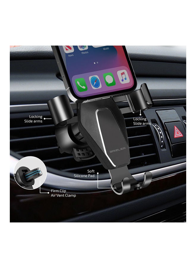 BRIZLER Auto Grip  Adjustable Air Vent Mount Black - Image 3