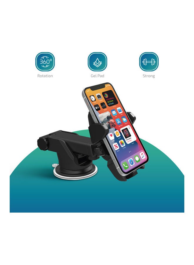 BRIZLER Universal Compatible Car Phone Mount Black - Image 3