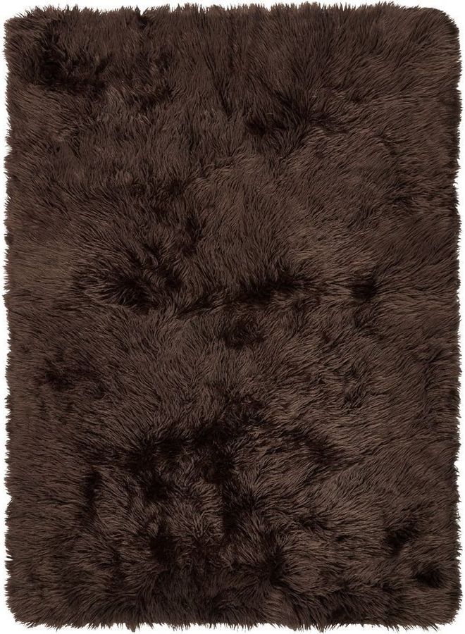JYSK - Stormhatt Fur Rug Brown 140x200cm - Image 1