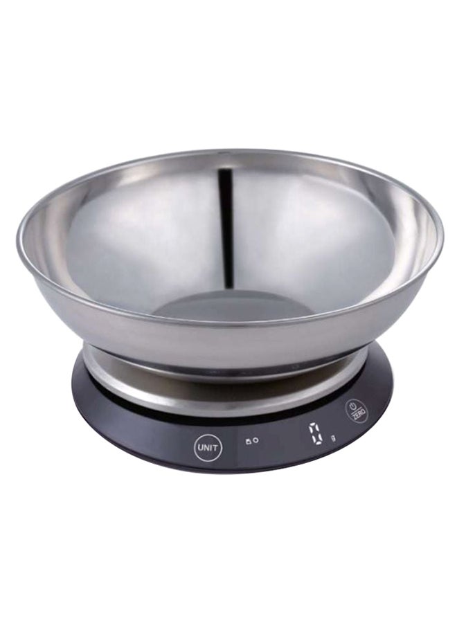 ميزان مطبخ رقمي بـ5 أوضاع قياس فضي/أسود