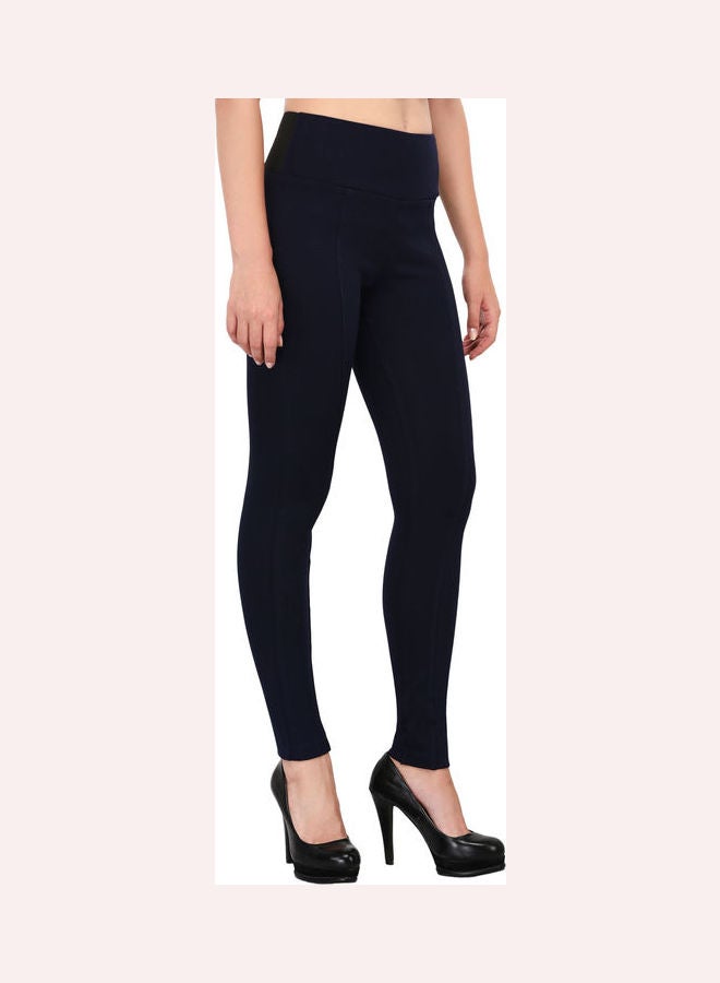 Women High Rise Skinny Fit Pant Navy - v1640264645/N52215807V_4