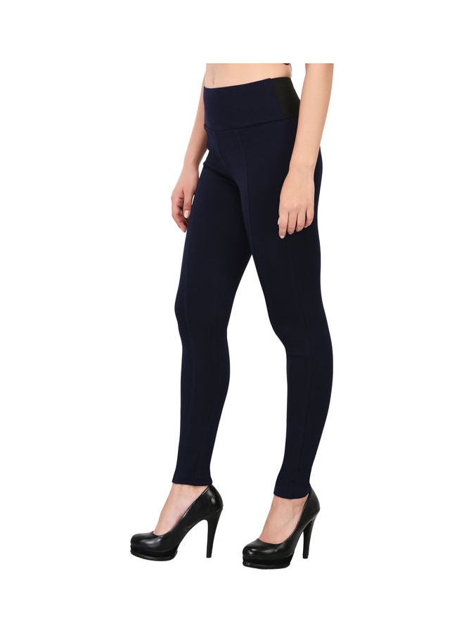 Women High Rise Skinny Fit Pant Navy - v1640264646/N52215807V_3