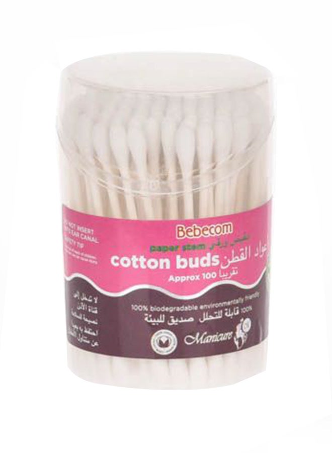 Bebecom Cotton Ear Buds - 100 Count