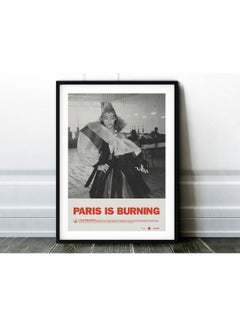 Paris Is Burning Movie Poster With Frame Multicolour 30x40cm