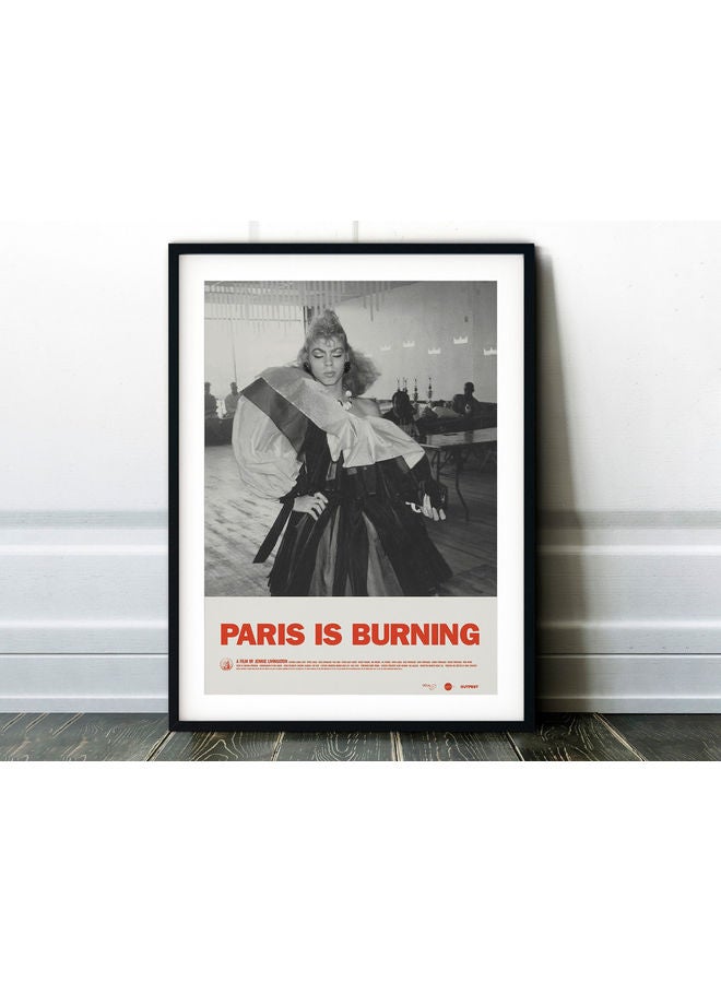 Boomah Accessories - Paris Is Burning Movie Poster With Frame Multicolour 30x40cm - Image 1