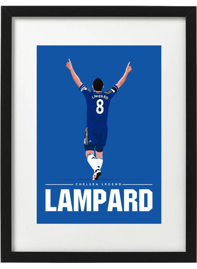 Boomah Accessories Frank Lampard Chelsea Art Poster with Frame Multicolour 30 x 40cm