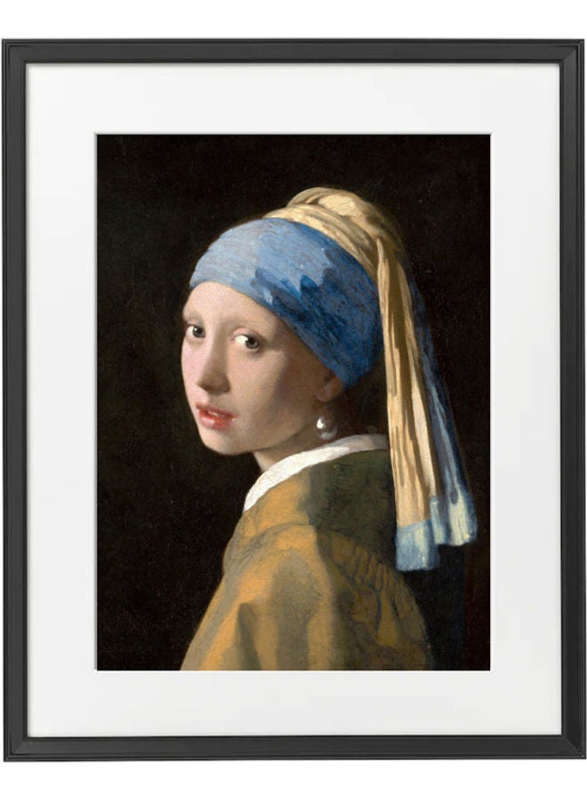 Boomah Accessories Vermeer Girl with Pearl Earring Poster with Frame Multicolour 50 X 40cm 