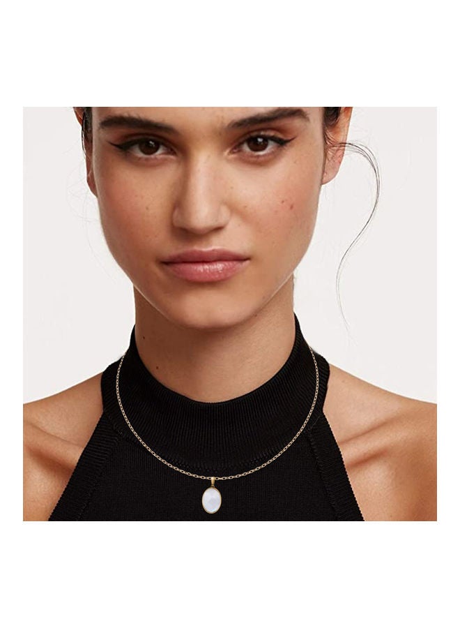 إيونتو قلادة بدلاية من اللؤلؤ الأبيض - Image 3