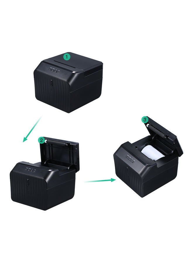 High Quality USB Thermal Printer Black  - Image 5