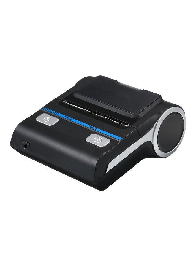 Portable Mini Wireless Thermal 80mm Printer Black  - Image 1