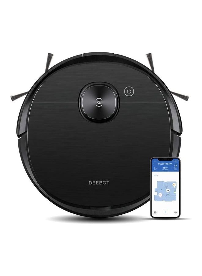 ecovacs - Deebot Ozmo Robot Vacuum Cleaner, Upgraded Technology, True Mapping Navigation, Most Powerful Mopping System, Virtual Wall, Works On Carpets And Hard Floors 420 ml 40 W T8 AIVI Black - Image 1