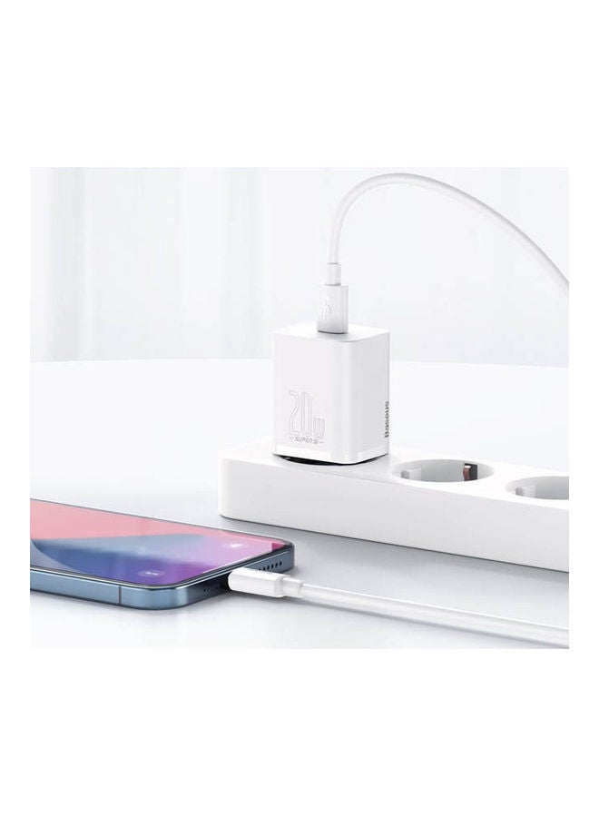 Baseus Super Si Quick Charger 1C 20W Eu White  - Image 2