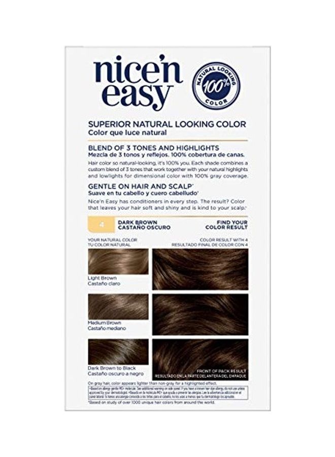 CLAIROL Nice'n Easy Permanent Hair Dye Brown 7 X 3 X 3inch - Image 2