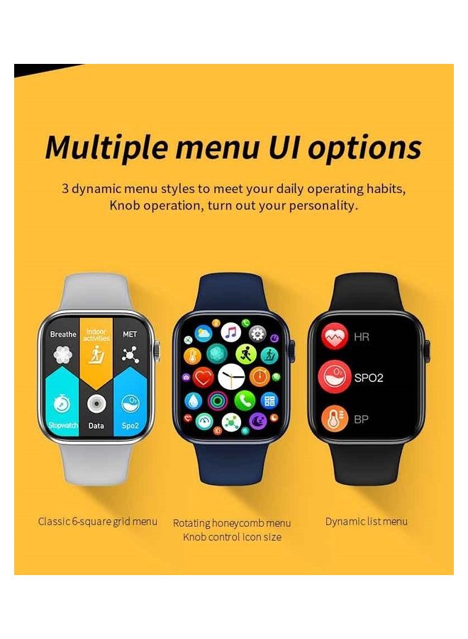 GULFLINK Smartwatch For Android And iOS Phones Silver - Image 4