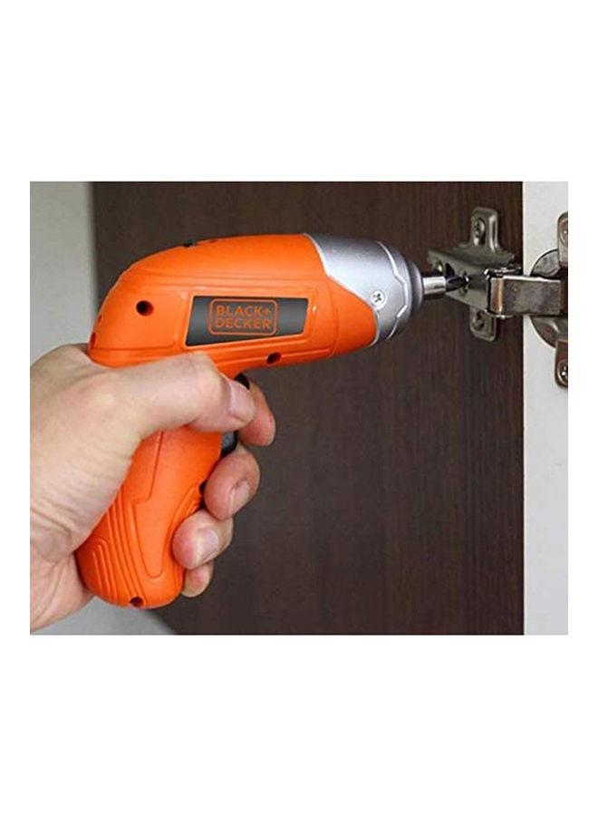 BLACK+DECKER - Cordless Power Screwdriver Set With LED Light Orange 5.5cm - Image 1