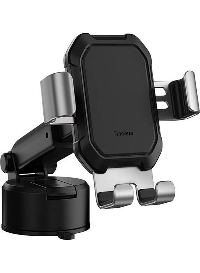 Baseus Tank Gravity Car Mount Holder With Suction Base Silver  - Image 2