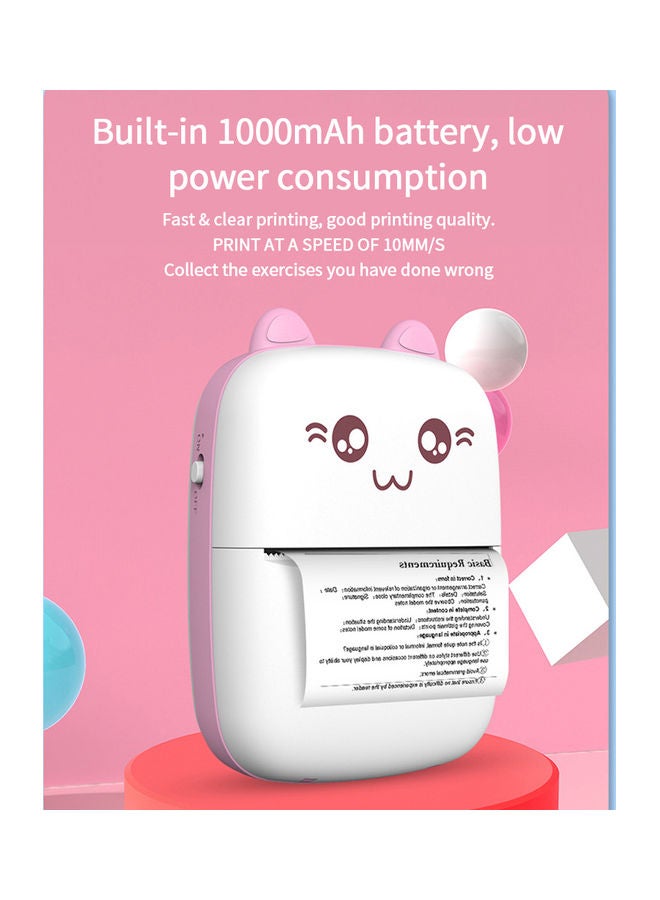 Mini Thermal Printer Pink - Image 2