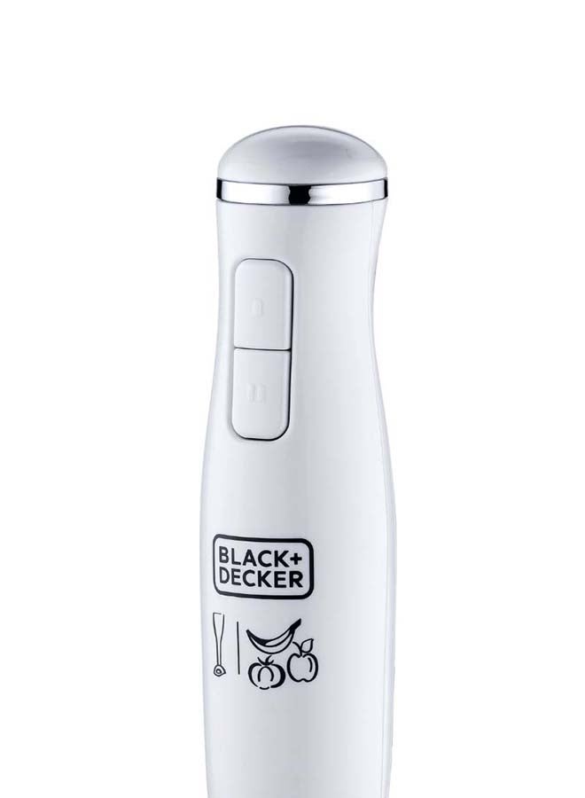 BLACK+DECKER - Stick Hand Blender with Calibrated Beaker and Dual Variable Speed Control SB2500-B5 White - Image 1