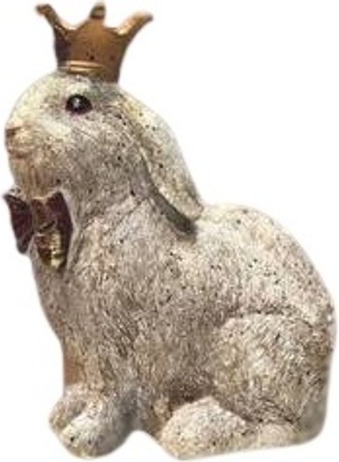 Handsomegift Decorative Resin Rabbit Multicolour 20x11x16cm - Image 1