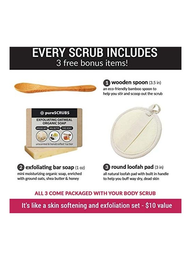pureSCRUBS Wooden Spoon With Loofah And Mini Organic Exfoliating Bar Soap Set Clear - Image 3