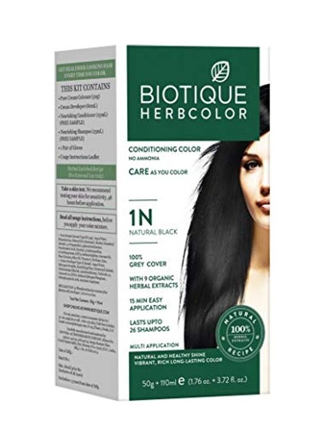 Biotique No Ammonia Conditioning Color 1N Natural Black 160ml  - Image 1