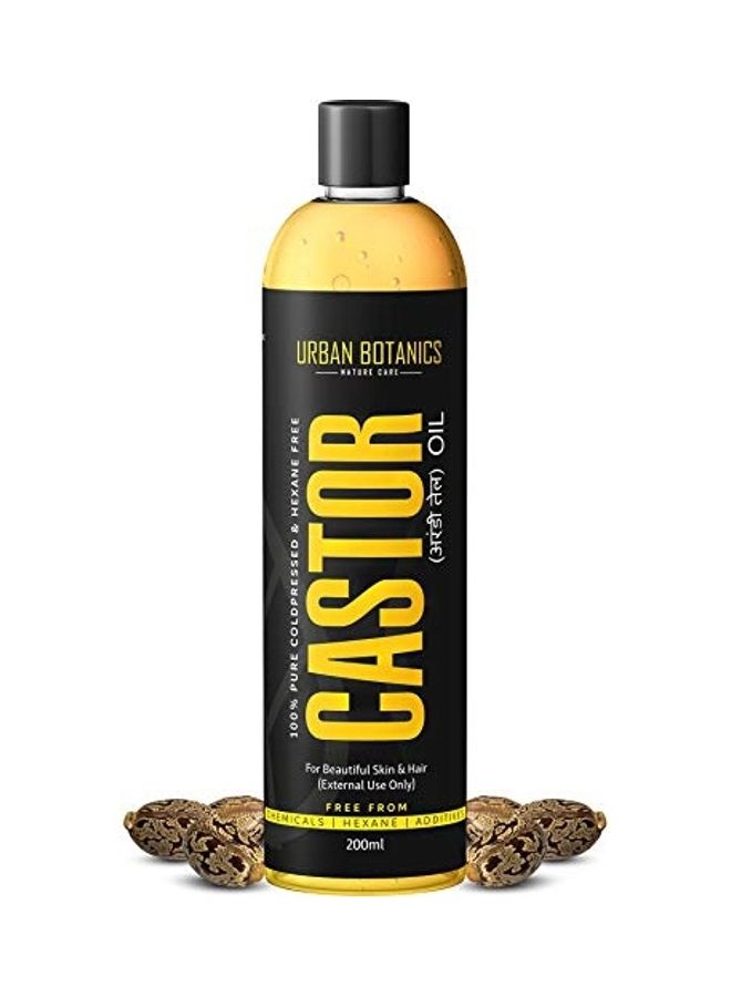 Cold Pressed Organic Castor Oil For Hair Growth And Skin Care Yellow 200ml - v1640433218/N52245014A_1