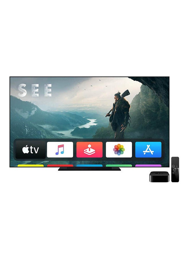 تي في بوكس بدقة 4K مع جهاز تحكم عن بعد MP7P2LL-A أسود
