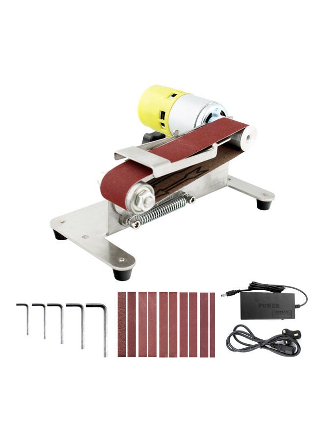 Mini Belt Sander With Adjustable Workbench Silver 1.5kg  - Image 4