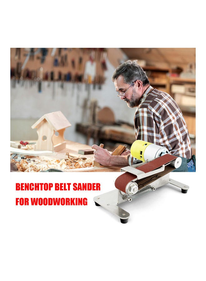 Mini Belt Sander With Adjustable Workbench Silver 1.5kg  - Image 5
