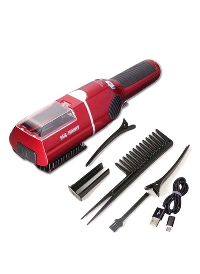 Generic - Cordless Split And Hair Trimmer Set Red/Black - Image 1