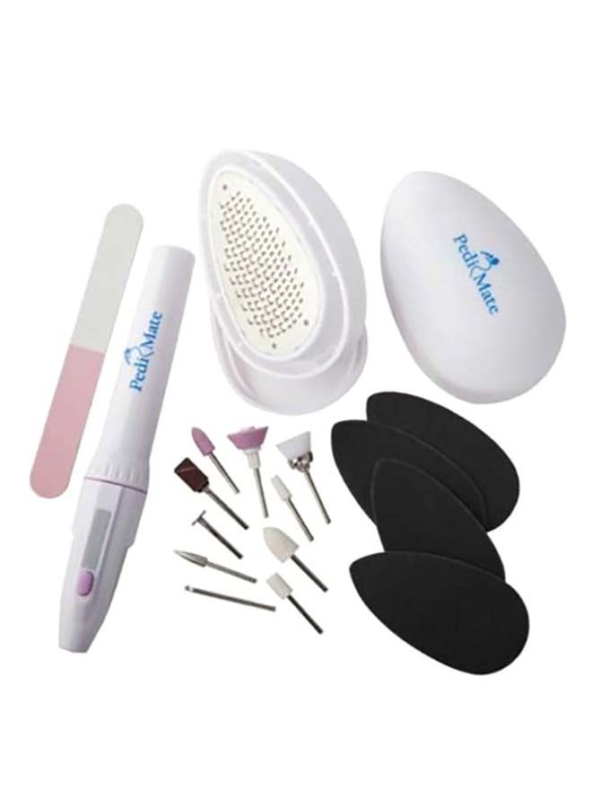 Pedi Mate - 18-Piece Professional Pedicure Set White - Image 1