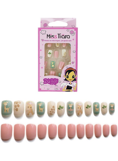 24-Piece Artificial Nails Multicolour