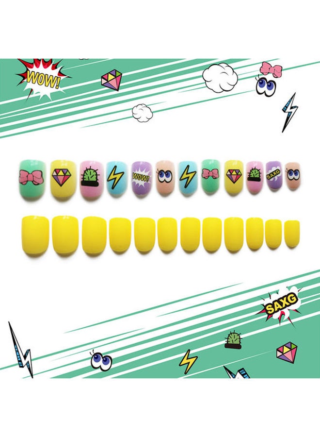 مس تيارا أظافر صناعية من 24 قطعة . متعدد الألوان - Image 3