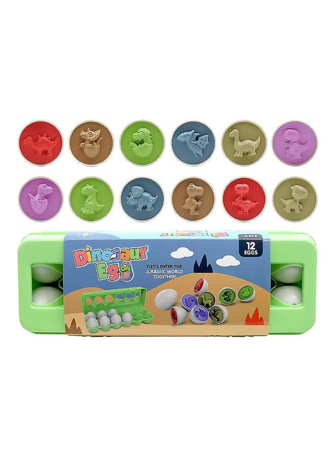 MissTiara - 12-Piece Matching Egg Set Puzzle Sorter Toy - Image 1