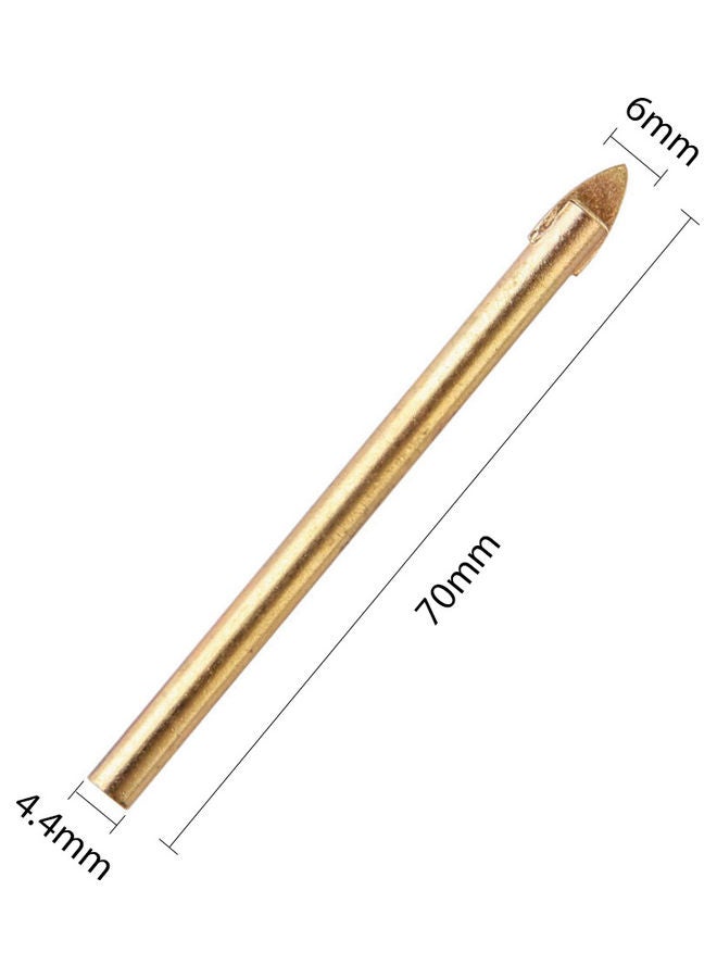10-Piece Round Shank Drill Bit Set Gold - Image 5