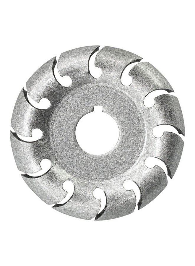 Generic 12-Teeth Wood Polishing Shaping Wheel Silver  - Image 1