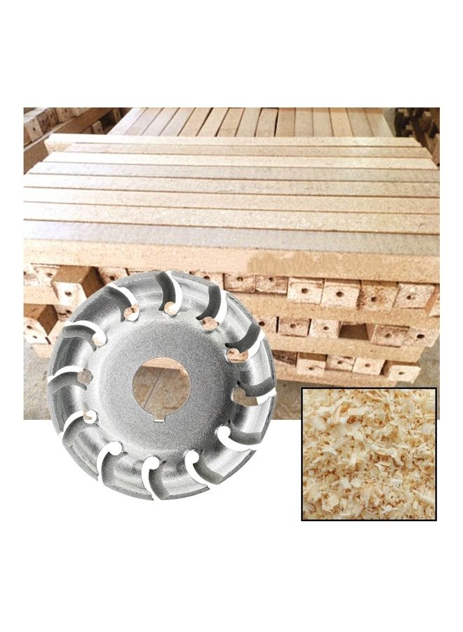 Generic 12-Teeth Wood Polishing Shaping Wheel Silver  - Image 2
