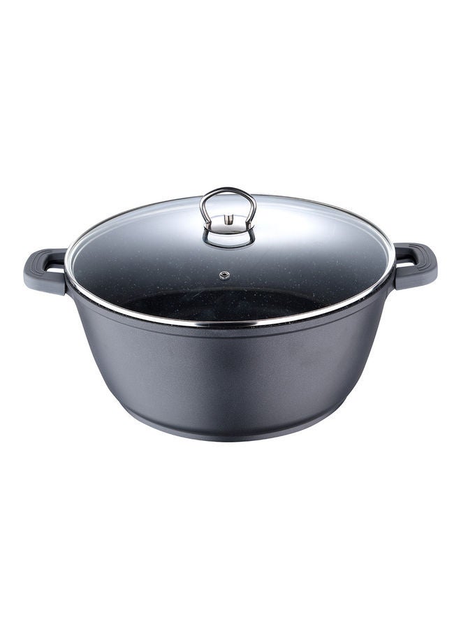 BERGNER Classic Novum Aluminum Non-Stick Induction Bottom Casserole With Lid Black 28cm - Image 2