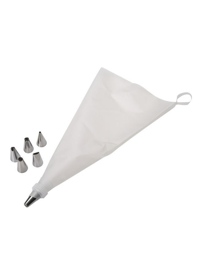 BERGNER Bake A Wish Silicone Piping Bag Set White 31x17cm  - Image 1