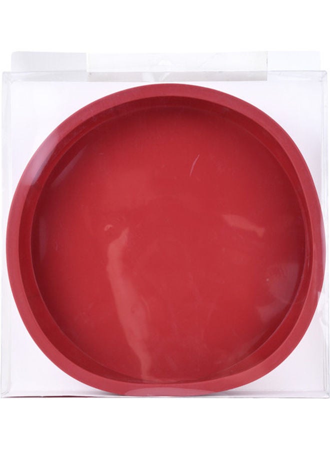 BERGNER - Bake A Wish Silicone Round Cake Mould Red 25.5x4cm - Image 1
