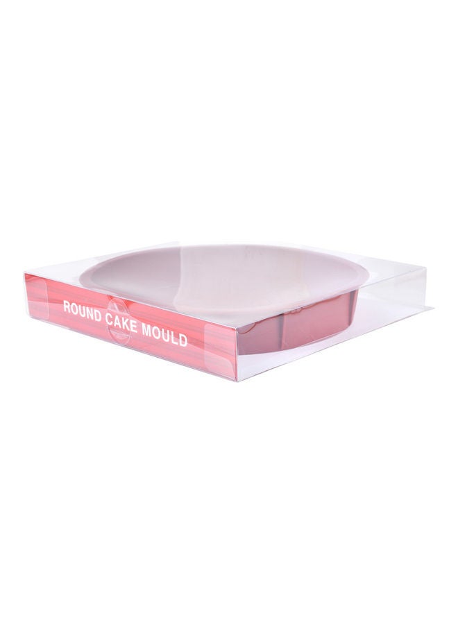 BERGNER - Bake A Wish Silicone Round Cake Mould Red 25.5x4cm - Image 1