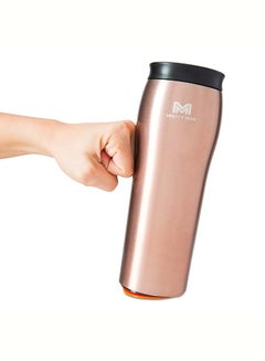 Mighty Mug Mighty Mug | The Untippable Mug | Grips When Hit, Lifts for Sips | Insulated Stainless Steel Tumbler | Cupholder Friendly | Gifts for Women Men All | Leakproof | 6 Hour Hot / 24 Cold | 16oz | RoseGold | 1930D Rose Gold  - Image 5